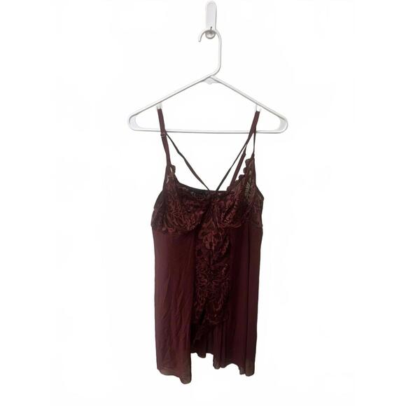 Avidlove Other - Avidlove Maroon Lace Lingerie Top (XXL)